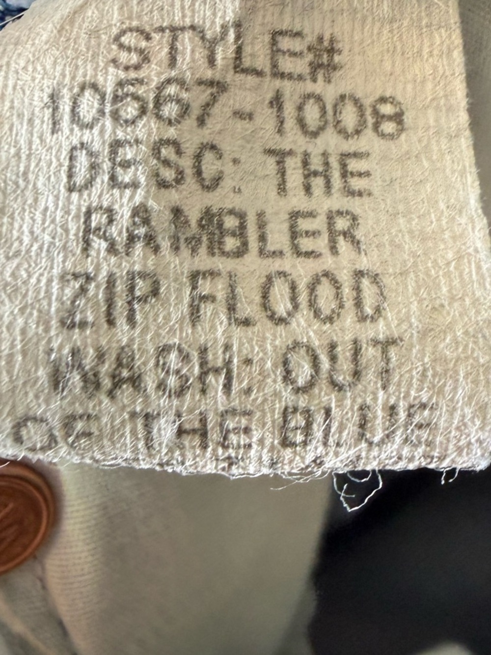MOTHER Lil' Zip Rambler Flood Jeans Out of the Blue Size 28 - Picture 6 of 8